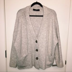 Zara Knit cream coloured cardigan